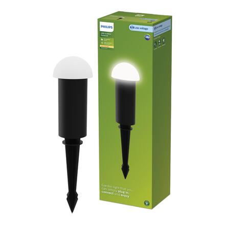 Philips GardenLink Edwina venkovní stojací LED lampa LED 1,5W, 2700K, 24V, černá