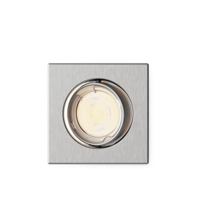 Philips Peridot Rec Kit Sq zapuštěné svítidlo hranaté 7W, AC 220-240, IP20, nikl