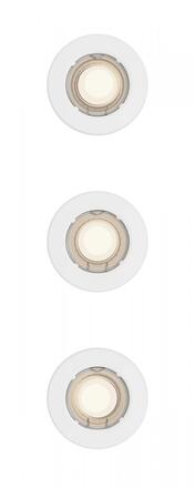 Philips Peridot Rec Kit Rd zapuštěné svítidlo kulaté 7W, AC 220-240, IP20, (3 ks), bílá