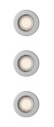 Philips Peridot Rec Kit Rd zapuštěné svítidlo kulaté 7W, AC 220-240, IP20, (3 ks), nikl