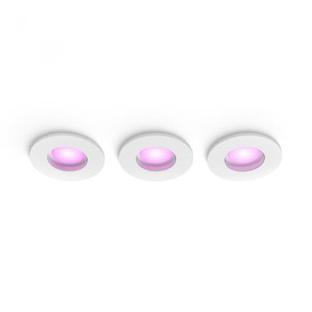 Philips Hue Xamento podhledové LED svítidlo 3x4,2W, 2000-6500K, RGB, IP44, bílá (3ks)