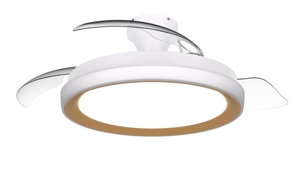 Philips Bliss DC stropní ventilátor a svítidlo 28W+35W zlatý