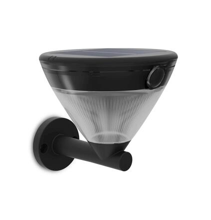 Philips Kyna solární nástěnná zahradní lampa 3,8W 2700K černá se senzorem