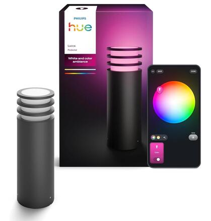Philips Hue Lucca venkovní podstavcové LED svítidlo A60 WCA antracit 1000-20000K RGB