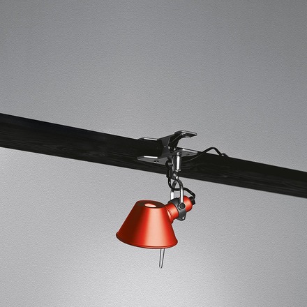 Artemide svítidlo s klipem Tolomeo Micro Pinza E14 max 6 W červené