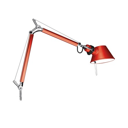 Artemide stolní/nástěnná/stojací lampa Tolomeo Micro 5 W E14 červená bez podstavce