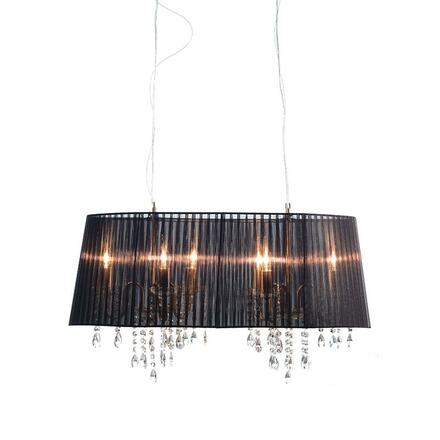 ACA Lighting Textile závěsné svítidlo 2P800BK