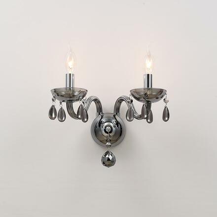 ACA Lighting Crystal nástěnné svítidlo BLK82042WSGC