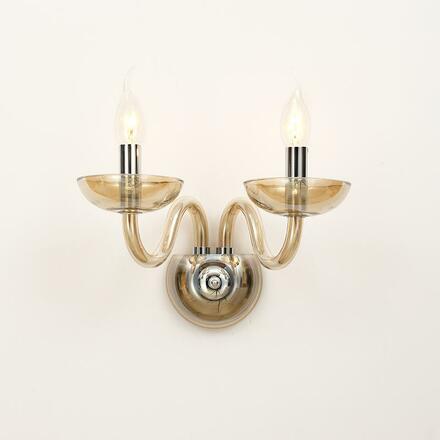 ACA Lighting Crystal nástěnné svítidlo BLK82182WCNC