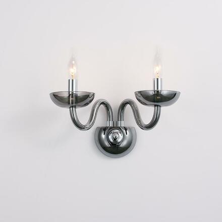 ACA Lighting Crystal nástěnné svítidlo BLK82182WSGC