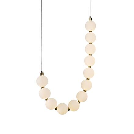 ACA Lighting závěsné svítidlo LOLLY LED 18W 1350lm 3000K IP20 zlatý hliník + akryl HM238LEDP12