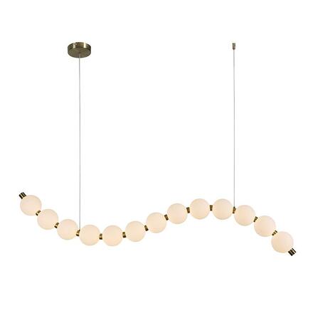 ACA Lighting závěsné svítidlo LOLLY LED 20W 1500lm 3000K IP20 zlatý hliník + akryl HM238LEDP13