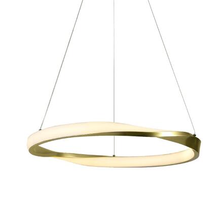 ACA Lighting závěsné svítidlo HARMONY LED 32W 2500lm CCT IP20 zlatý kov + akryl HM24LEDP60GDCCT