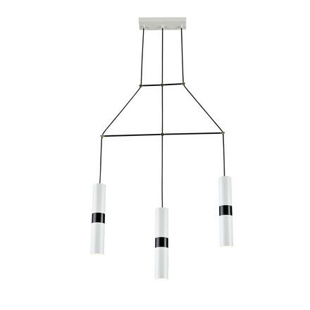 ACA Lighting závěsné svítidlo 3XGU10 bílý kov 66X8XH150CM DA VINCI HM853P66WH