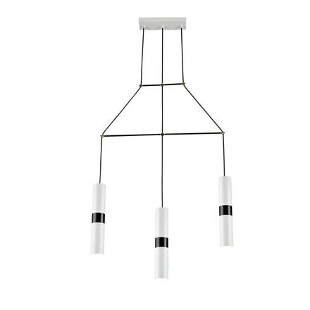 ACA Lighting závěsné svítidlo 3XGU10 bílý kov 66X8XH150CM DA VINCI HM853P66WH