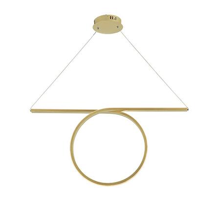 ACA Lighting závěsné svítidlo LED 43W 3000K 2580LM mosaz hliník 88X17XH120CM ZERO HM98LEDP88BR