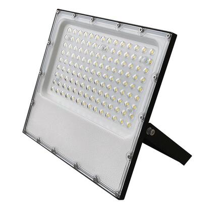 ACA Lighting LED SMD černý reflektor IP65 100W 4000K 12000lm 100-277V AC RA80 IK08 5let záruka bezpečnostní ventil J10040