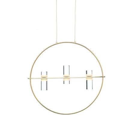 ACA Lighting závěsné svítidlo LED 12W zlatá 3000K 1080lm D53XH173CM IONIAN JNEP12LED53GD