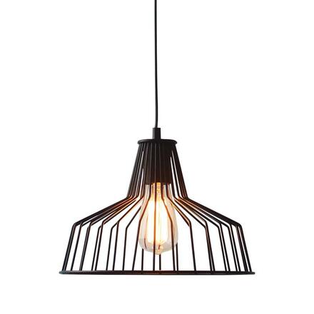 ACA Lighting Vintage závěsné svítidlo KS1525P1BK