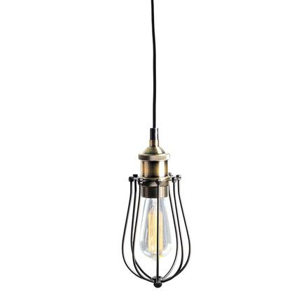 ACA Lighting Vintage závěsné svítidlo KS2047P1BK
