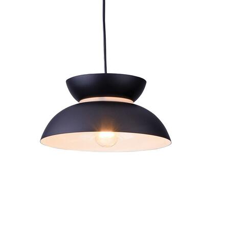 ACA Lighting závěsné svítidlo 1XE27 kov černá D29XH120CM AEOLUS KS871P29BK