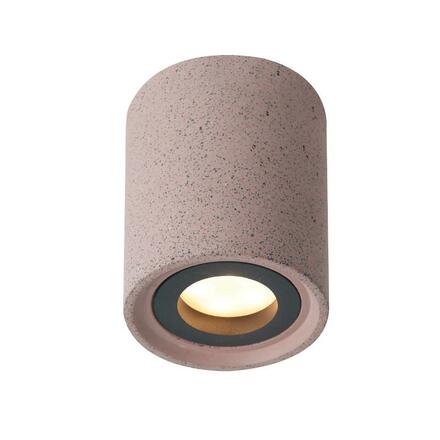 ACA Lighting stropní svítidlo 1XGU10 červený beton D8,5XH10CM MONTE MK141S10R