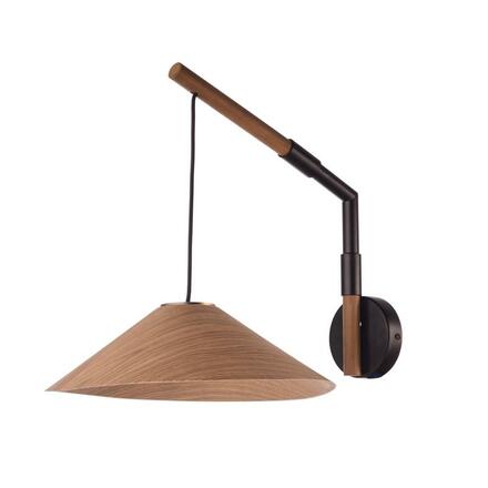 ACA Lighting nástěnné svítidlo 1X GX53 ořech dřevo 30X40X32CM NAIROBI MQ13W130WW