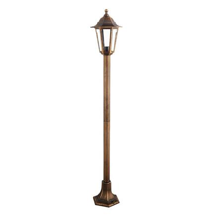 ACA Lighting 6S plastová venkovní stojací lampa rezavá 100cm E27 IP44 PLGQ5R