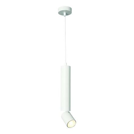 ACA Lighting závěsné svítidlo 1XGU10 BABEL bílá kov IP20 D5,6XD8XH140CM RA3551PWH