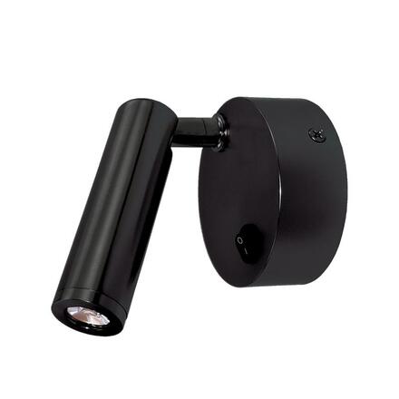 ACA Lighting LED nástěnné svítidlo INYOKA2 3W matná černá nastavitelné 50st 210lm 4000? 230V SF151AMB