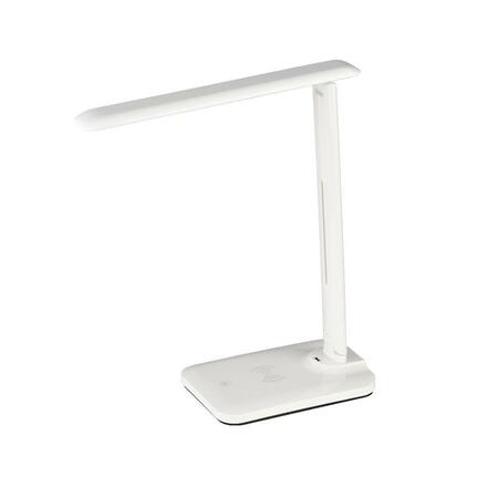 ACA Lighting stolní lampa LED 5W bílá CCT 320LM dotykový spínač + bezdrátové/USB nabíjení FUTUR2 SF27LEDWH