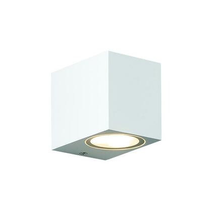 ACA Lighting GU10 venkovní nástěnné svítidlo plast 230V bílá IP65 MAX 3W LED SL8110GU10W