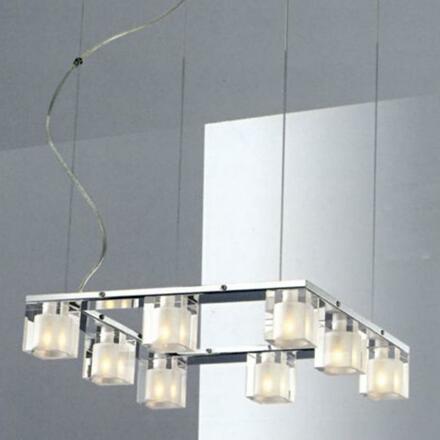 ACA Lighting závěsné svítidlo 8XG9 sklo W14408