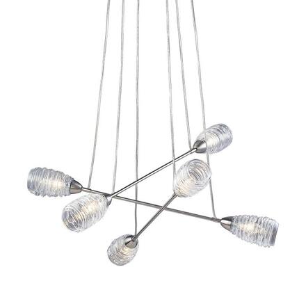 ACA Lighting závěsné svítidlo 6X40W E14 D50 H110cm W15166C