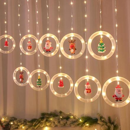ACA Lighting vánoční závěs 125 WW LED, 3mx0,5m, USB + efekty, IP20, 2,5m napájecí kabel X041251627