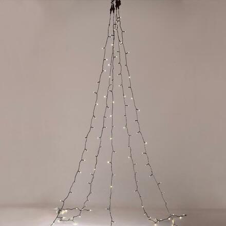 ACA Lighting Vánoční osvětlení 175 LED řetěz chobotnice na strom 5 pramenů x 35 LED teplá bílá vč. napájení IP44 5x350cm + 3m zelený napájecí kabel X08175111