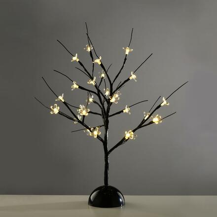 ACA Lighting stromek na stůl 25 LED na baterie (3xAA), teplá bílá, IP20 10x10x45cm X1025111