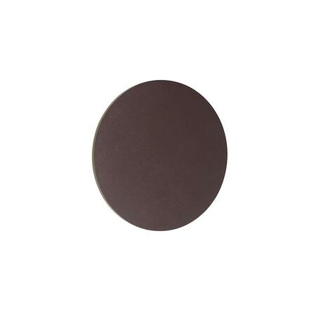 ACA Lighting nástěnné svítidlo LED 15W 3000K 1200LM tmavě hnědá kůže MDF kruh D30XH3,6CM ECLIPSE ZM1715LEDWDL