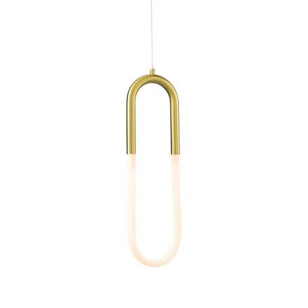 ACA Lighting závěsné svítidlo LED 8W 3000K 560lm VENUS mosaz kov IP20 15X2,3XH230CM ZM32LEDP15BR