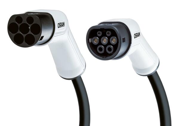 OSRAM BATTERYcharge dobíjecí kabel pro elektromobily 7Pin, fáze 3 32A 22 kWh, Typ 2 do Typ 2 - 1ks OCC23P05