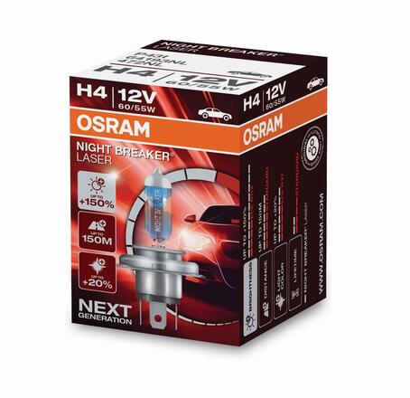 Osram Night Breaker Laser 64193NL H4 P43t 12V 60/55W