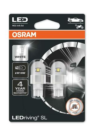 OSRAM LED W16W 921DWP-02B 6000K 12V 3W W2.1x9.5d PREMIUM