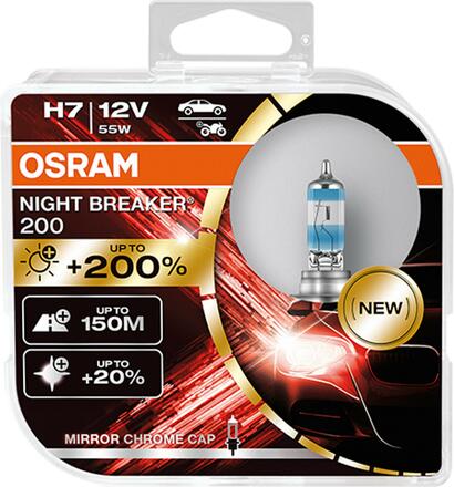 OSRAM H7 64210NB200-HCB NIGHT BREAKER 200 +200% 55W