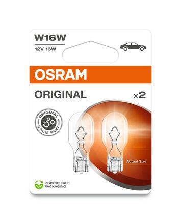 OSRAM W16W 12V 16W W2,1x9,5d 2ks blistr 921-2BL