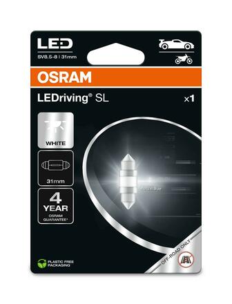 OSRAM LED C5W 31 mm LEDriving SL White 6000K 12V blistr 1ks 6438DWP-1BL