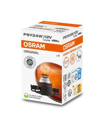 OSRAM PSY24W 12V 24W PG20-4 Original Line Amber 1ks 2503A