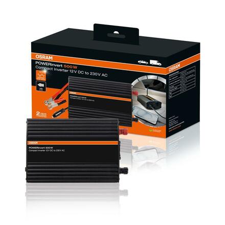 OSRAM POWERinvert měnič napětí 12V DC na 230V 500W 1ks OEINVU500
