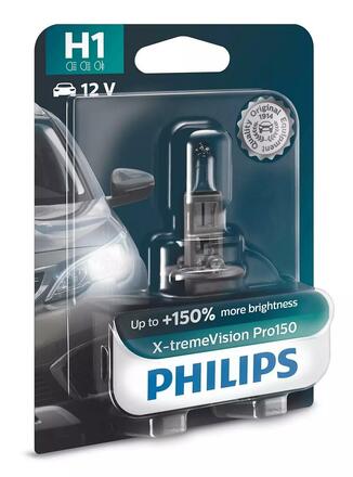 Philips H1 12V 55W P14,5s X-tremeVision Pro150 1ks blistr 12258XVPB1