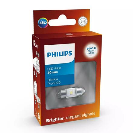 Philips LED Festoon 30mm 24V 1,5W Ultinon Pro6000 SI 6000K 1ks 24844CU60X1