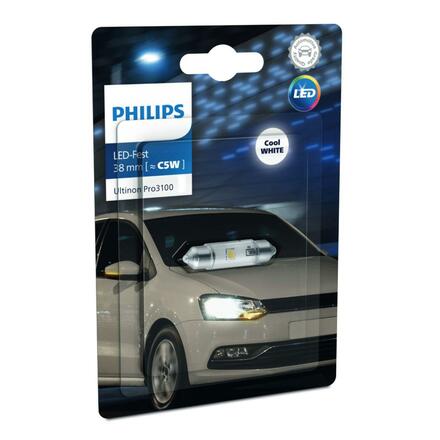 Philips LED Festoon 38mm 12V 0,6W SV8.5 Ultinon Pro 3100 11854CU31B1